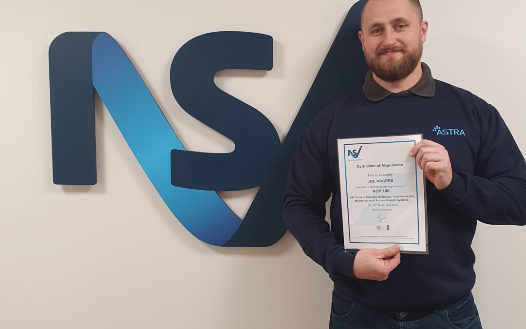 Joe from Astra completes NSI Course