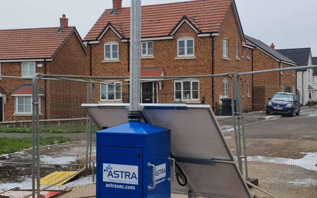 Our latest installation shows Warwickshire Leading Homebuilder installing a series of highly visual mobile camera towers. 