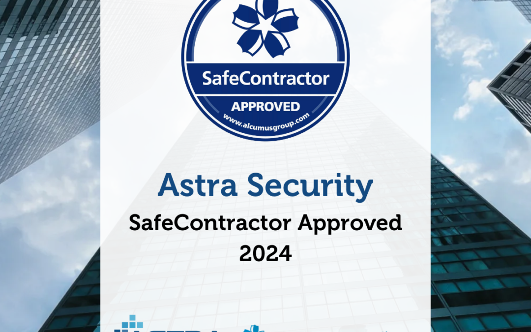 Astra awarded with SafeContractor Accreditation once again!