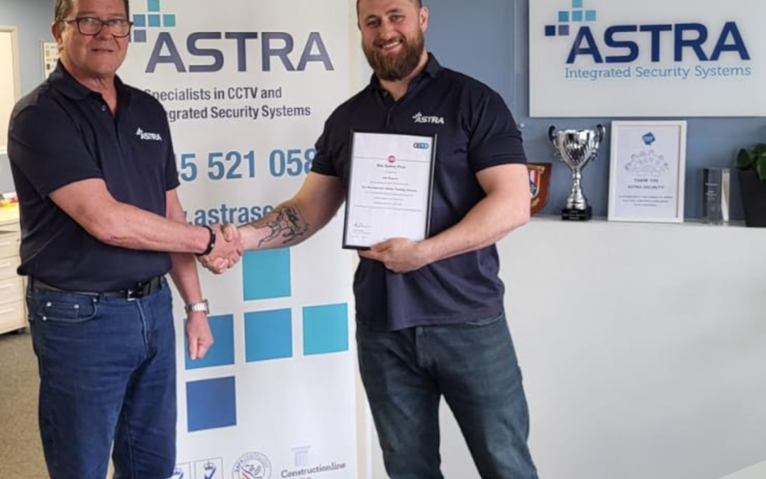 Congratulations to Astra Project Manager, Joe Rogers, for completing his SMSTS certification!