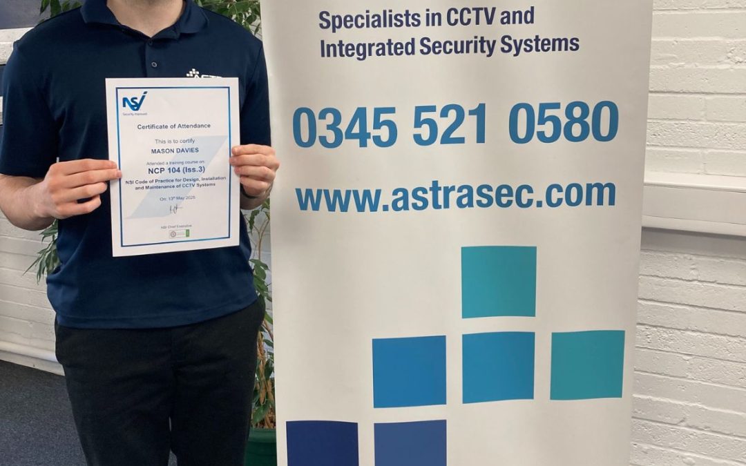 Project Co-Ordinator, Mason Davies, completes NSI Code of Practice NCP104 training course!