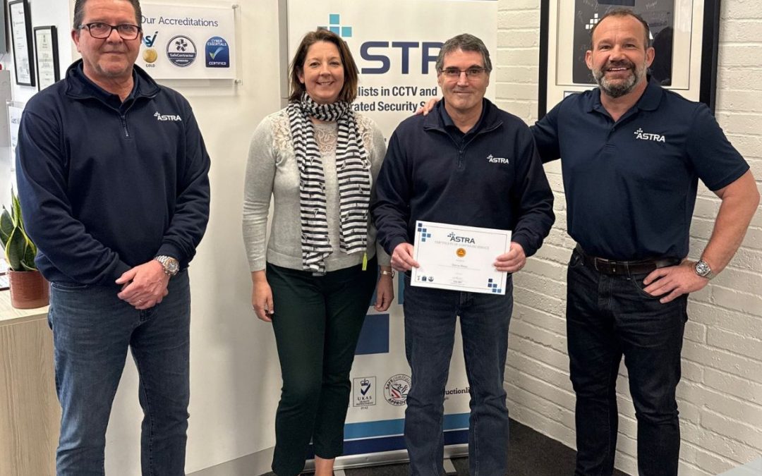 Astra Senior Account Manager, Steve Rees, hits milestone achievement.